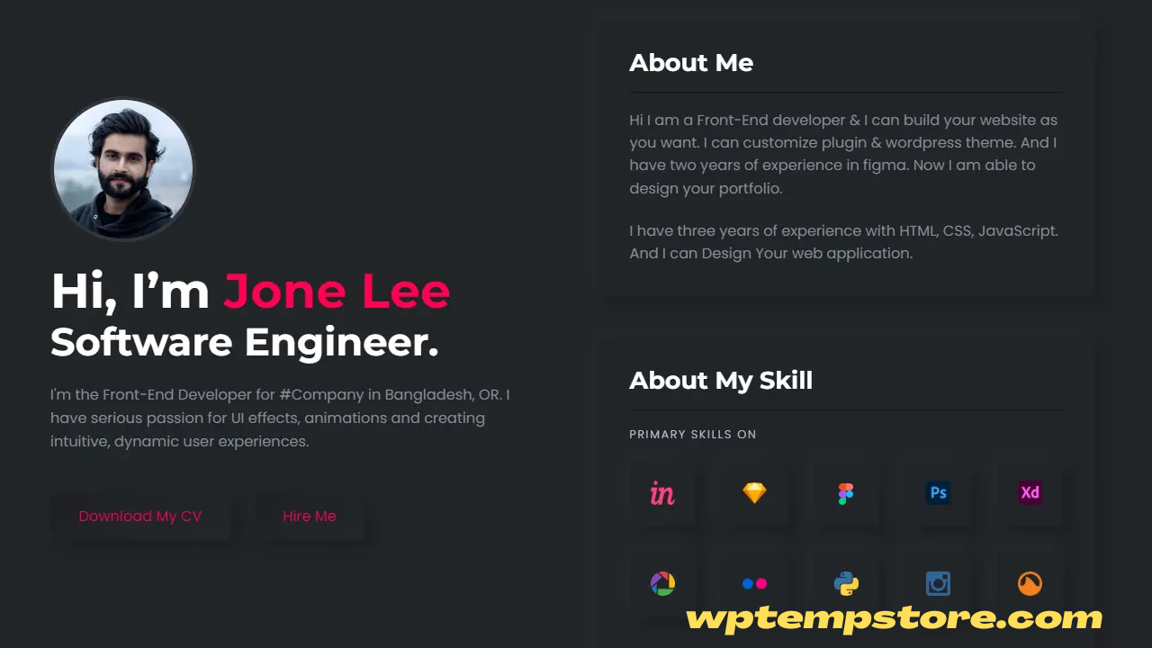 MiniMe – Minimal & Creative Personal Portfolio