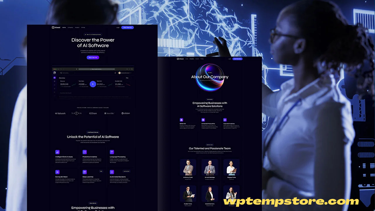 VibeAI – AI Software Company Elementor Template Kit